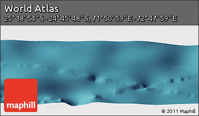 Satellite Panoramic Map of the Area around 25° 2' 21" S, 72° 19' 29" E