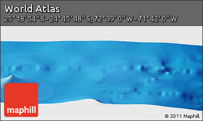 Political Panoramic Map of the Area around 25° 2' 21" S, 72° 10' 30" W