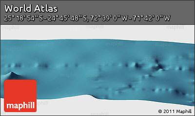 Satellite Panoramic Map of the Area around 25° 2' 21" S, 72° 10' 30" W