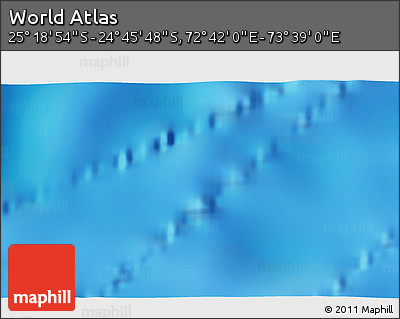 Physical 3D Map of the Area around 25° 2' 21" S, 73° 10' 30" E