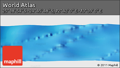 Physical Panoramic Map of the Area around 25° 2' 21" S, 73° 10' 30" E