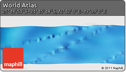 Physical Panoramic Map of the Area around 25° 2' 21" S, 73° 10' 30" E