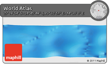 Physical Panoramic Map of the Area around 25° 2' 21" S, 74° 1' 30" E