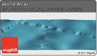 Satellite Panoramic Map of the Area around 25° 2' 21" S, 76° 34' 29" E