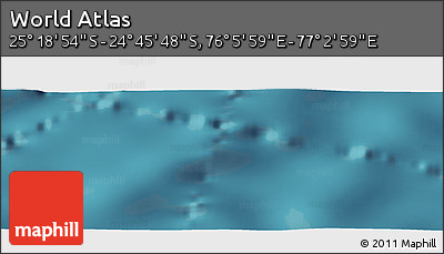 Satellite Panoramic Map of the Area around 25° 2' 21" S, 76° 34' 29" E