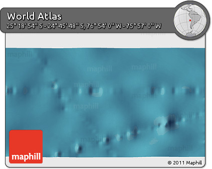 Satellite 3D Map of the Area around 25° 2' 21" S, 76° 25' 30" W