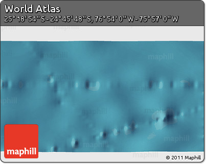 Satellite 3D Map of the Area around 25° 2' 21" S, 76° 25' 30" W