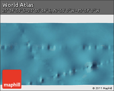 Satellite 3D Map of the Area around 25° 2' 21" S, 76° 25' 30" W