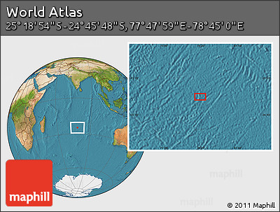 Satellite Location Map of the Area around 25° 2' 21" S, 78° 16' 30" E