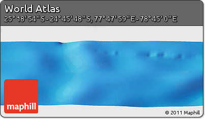 Physical Panoramic Map of the Area around 25° 2' 21" S, 78° 16' 30" E