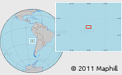 Gray Location Map of the area around 25° 2' 21" S, 78° 58' 29" W
