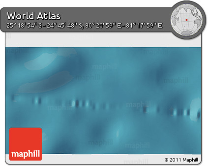Satellite 3D Map of the Area around 25° 2' 21" S, 80° 49' 29" E
