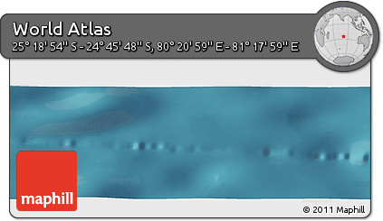 Satellite Panoramic Map of the Area around 25° 2' 21" S, 80° 49' 29" E
