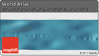 Satellite Panoramic Map of the Area around 25° 2' 21" S, 80° 49' 29" E