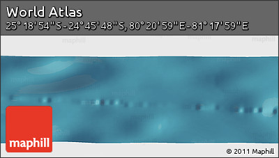Satellite Panoramic Map of the Area around 25° 2' 21" S, 80° 49' 29" E