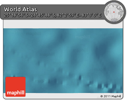 Satellite 3D Map of the Area around 25° 2' 21" S, 82° 31' 30" E