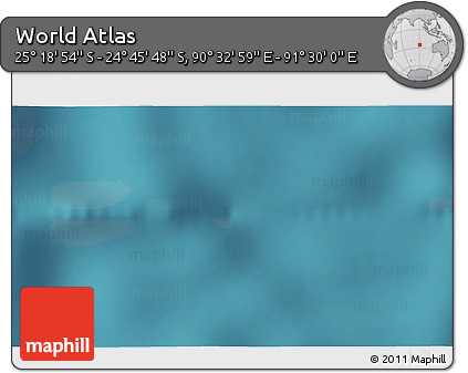 Satellite 3D Map of the Area around 25° 2' 21" S, 91° 1' 30" E