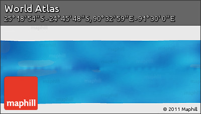 Physical Panoramic Map of the Area around 25° 2' 21" S, 91° 1' 30" E