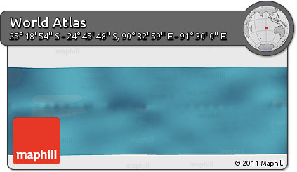 Satellite Panoramic Map of the Area around 25° 2' 21" S, 91° 1' 30" E