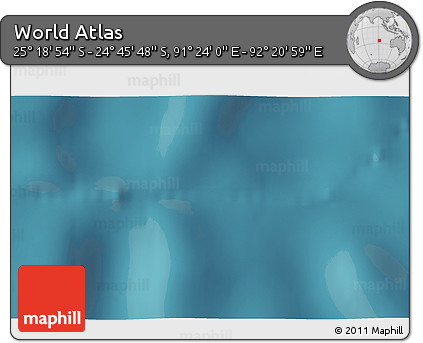 Satellite 3D Map of the Area around 25° 2' 21" S, 91° 52' 30" E