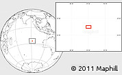 Blank Location Map of the area around 25° 2' 21" S, 91° 52' 30" E