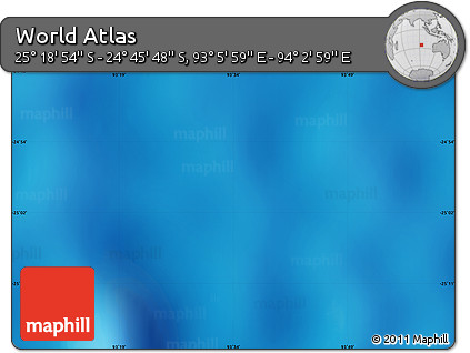 Physical Map of the Area around 25° 2' 21" S, 93° 34' 29" E