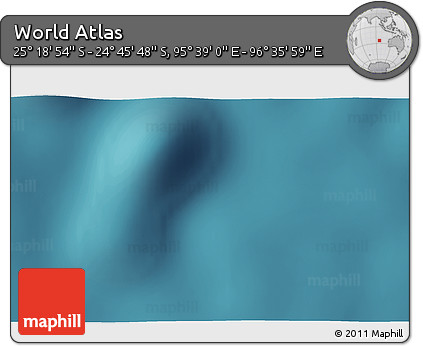 Satellite 3D Map of the Area around 25° 2' 21" S, 96° 7' 30" E