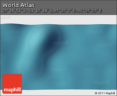 Satellite 3D Map of the Area around 25° 2' 21" S, 96° 7' 30" E