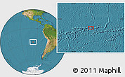 Satellite Location Map of the area around 25° 2' 21" S, 97° 40' 30" W