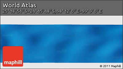 Physical Panoramic Map of the Area around 25° 2' 21" S, 98° 40' 30" E
