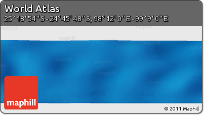 Physical Panoramic Map of the Area around 25° 2' 21" S, 98° 40' 30" E
