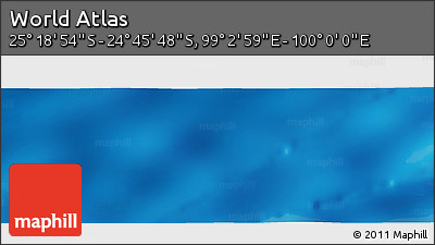 Physical Panoramic Map of the Area around 25° 2' 21" S, 99° 31' 30" E