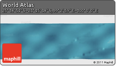 Satellite Panoramic Map of the Area around 25° 2' 21" S, 99° 31' 30" E