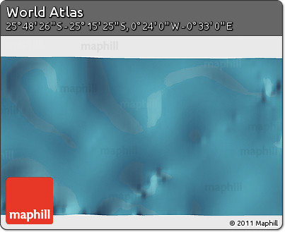 Satellite 3D Map of the Area around 25° 31' 56" S, 0° 4' 30" E