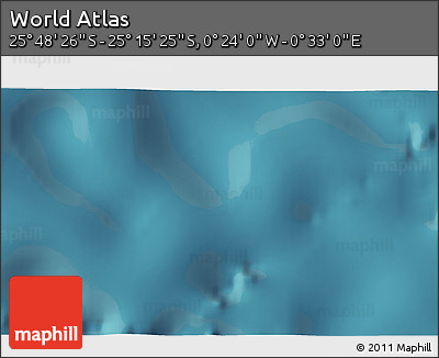 Satellite 3D Map of the Area around 25° 31' 56" S, 0° 4' 30" E