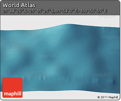 Satellite 3D Map of the Area around 25° 31' 56" S, 100° 22' 30" E
