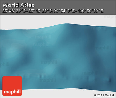 Satellite 3D Map of the Area around 25° 31' 56" S, 100° 22' 30" E