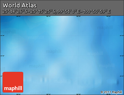 Physical Map of the Area around 25° 31' 56" S, 100° 22' 30" E