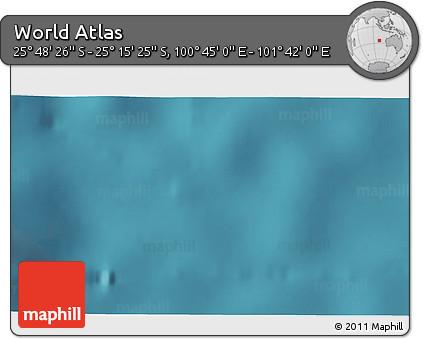 Satellite 3D Map of the Area around 25° 31' 56" S, 101° 13' 29" E
