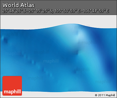 Physical 3D Map of the Area around 25° 31' 56" S, 106° 19' 29" E