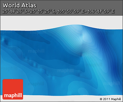 Political 3D Map of the Area around 25° 31' 56" S, 106° 19' 29" E