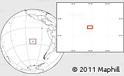 Blank Location Map of the area around 25° 31' 56" S, 107° 1' 30" W