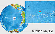 Physical Location Map of the area around 25° 31' 56" S, 107° 1' 30" W