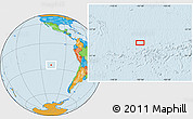 Political Location Map of the area around 25° 31' 56" S, 107° 1' 30" W