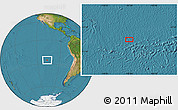 Satellite Location Map of the area around 25° 31' 56" S, 107° 1' 30" W