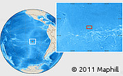 Shaded Relief Location Map of the area around 25° 31' 56" S, 107° 1' 30" W