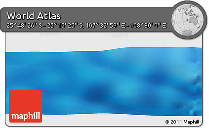Physical Panoramic Map of the Area around 25° 31' 56" S, 108° 1' 30" E