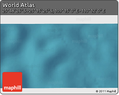 Satellite 3D Map of the Area around 25° 31' 56" S, 109° 43' 29" E