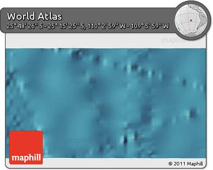 Satellite 3D Map of the Area around 25° 31' 56" S, 109° 34' 29" W