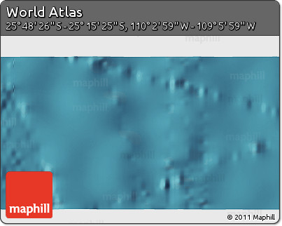 Satellite 3D Map of the Area around 25° 31' 56" S, 109° 34' 29" W